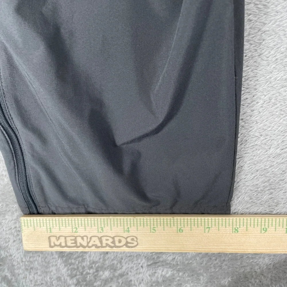 Nike Track Pants Mens Medium Gray Y2K Nike Fit Dry Zip Ankle Windbreaker Joggers